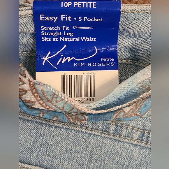 NWT Kim Rogers size 10P denim capris - Picture 7 of 8